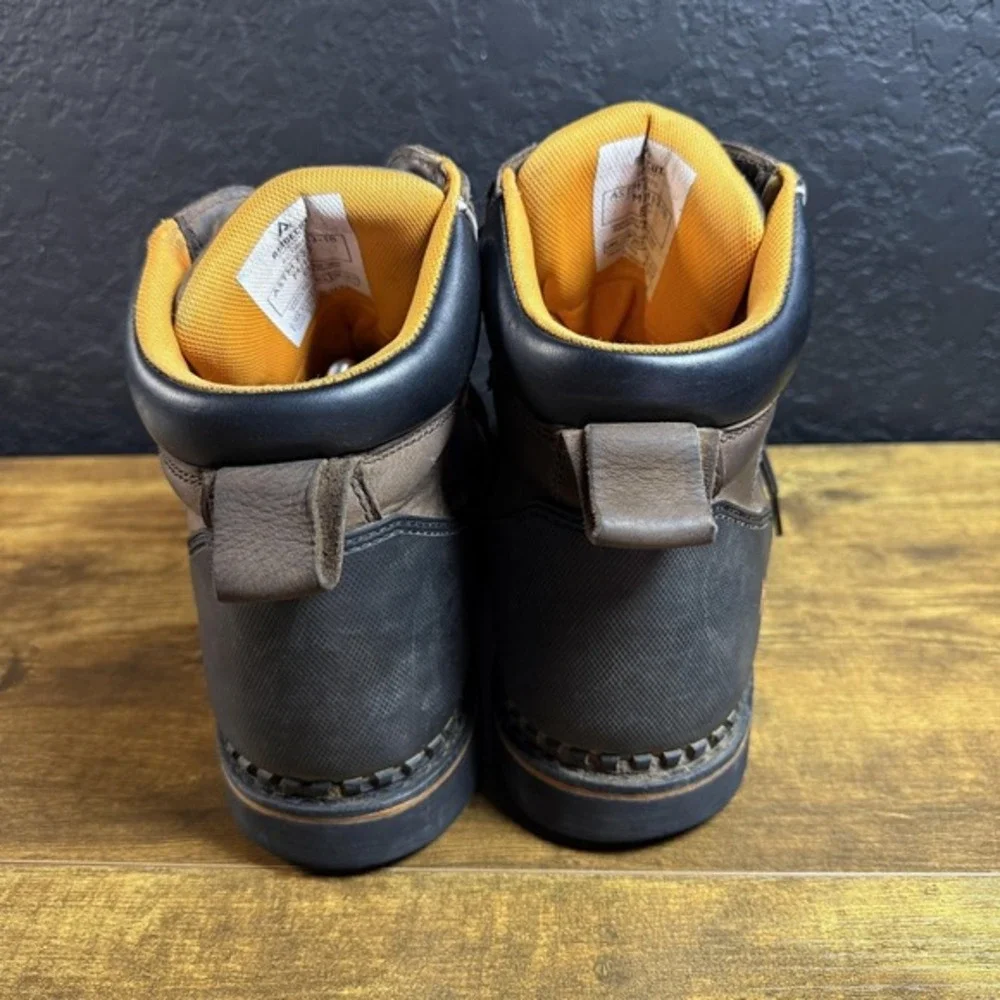 Ridgecut RCT002TS Brown Leather Waterproof Safety Toe Work Boots Mens‎ 11W
